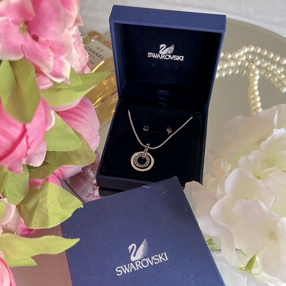 Swarovski Three Piece Set - Necklace & Earrings
